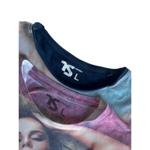 Twisted Soul Houston Lot of 2 Graphic Print Crew Neck T-Shirts Men's Large